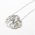 Silver Flower Pendant for Necklace Fashion Jewelry